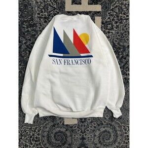 Vintage 90s San Francisco Double Sided Destination Sweatshirt / USA / 2XL